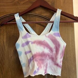 Spiritual Gangster Amor Tank Pastel Swirl Tie Dye Size XS/S